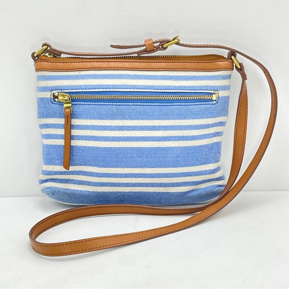 Vintage Fossil Striped Canvas Crossbody - Picture 11 of 11